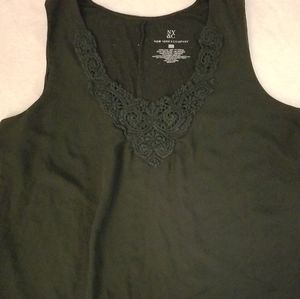 Lace applique flowy blouse